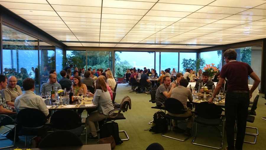 Enlarged view: Group dinner in Monte Verità.