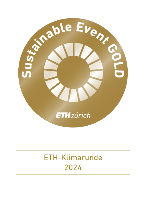 Enlarged view: Label "Sustainable Event Gold" der ETH Zürich für die ETH-Klimarunde 2024
