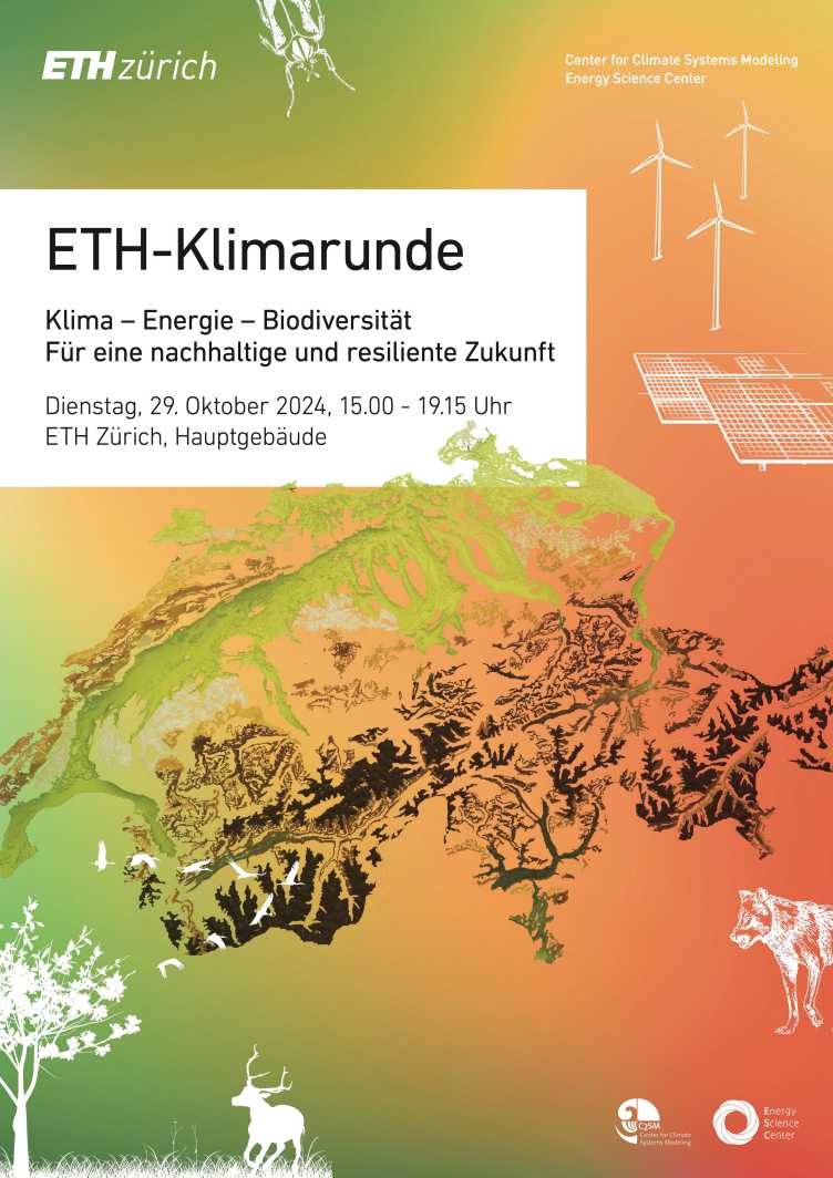 Enlarged view: Poster ETH-Klimarunde 2024