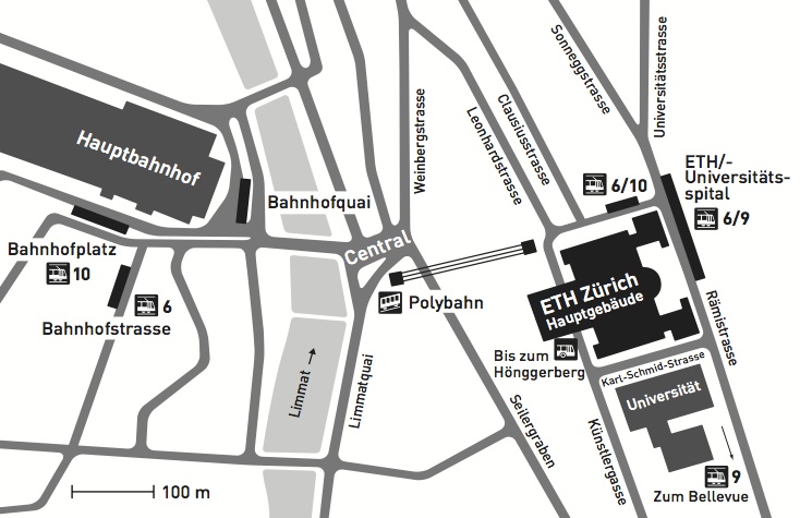 Enlarged view: Lageplan ETH Hauptgebäude