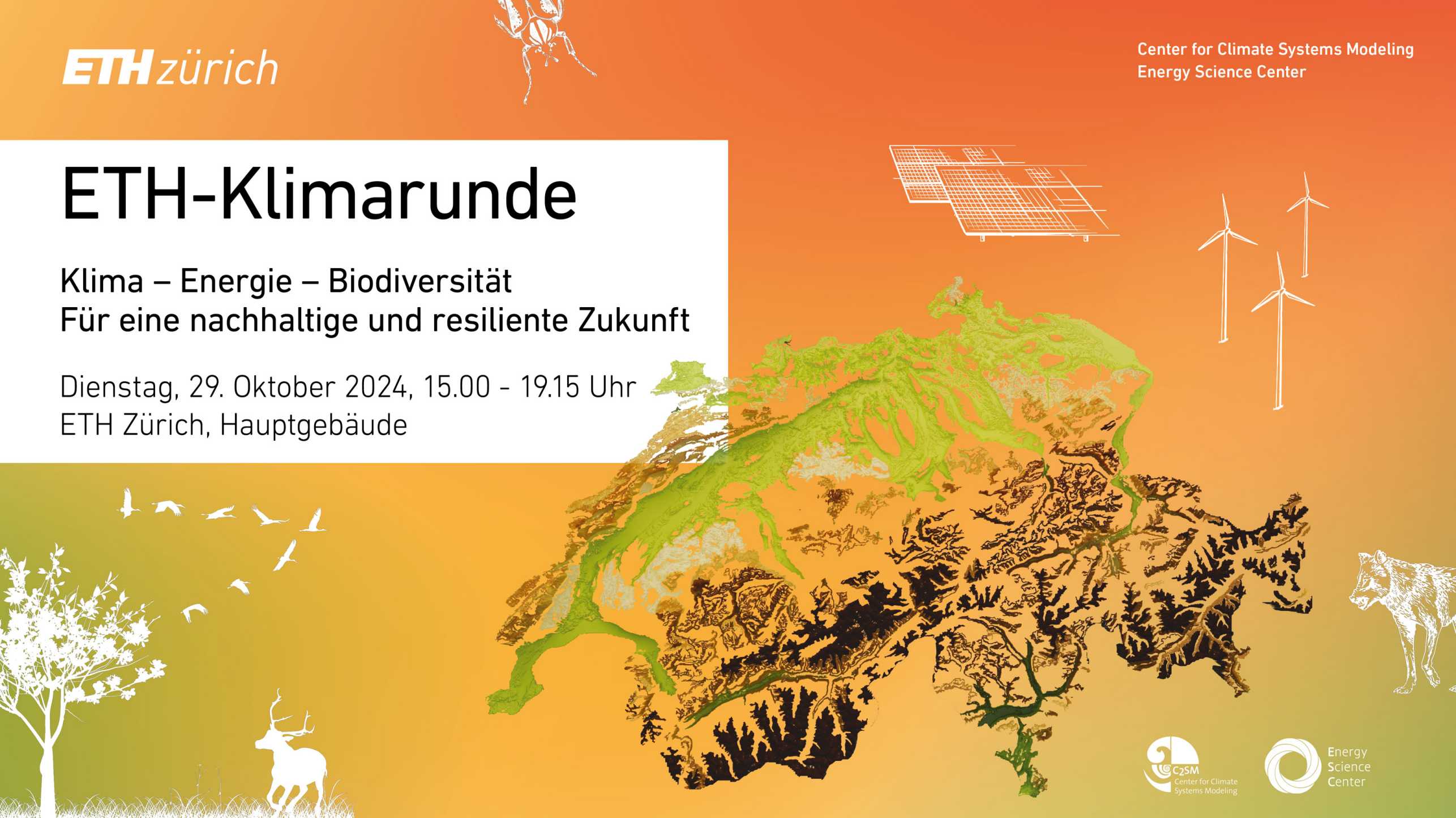 Enlarged view: flyer for the Klimarunde event 2024